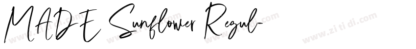 MADE Sunflower Regul字体转换 MADE Sunflower Regul字体转换